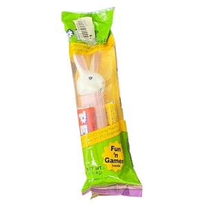 Pez Candy Dispenser Vintage 90s Sealed Package BUNNY RABBIT Pink Easter Unopened